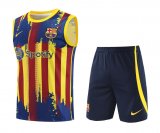 23/24 Barcelona Yellow Soccer Training Suit Singlet + Short Mens