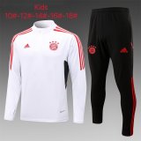 22-23 Bayern Munich White Soccer Training Suit Kids