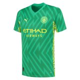 23/24 Manchester City Goalkeepr Green Soccer Jersey Mens