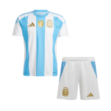 2024 Argentina Home Soccer Jersey + Shorts Kids