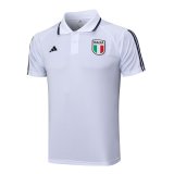 2023 Italy White Soccer Polo Jersey Mens