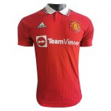 (Player Version) 22/23 Manchester United Home Soccer Jersey Mens