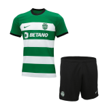 23/24 Sporting Portugal Home Soccer Kit (Jersey + Short) Kids