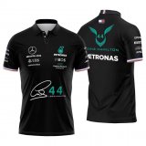 Mercedes AMG Petronas 2022 Black F1 Team Polo Jersey Man