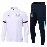 21/22 Manchester City White Soccer Training Suit Mens