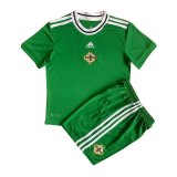 2022 Northern Ireland Home Soccer Jersey + Shorts Kids
