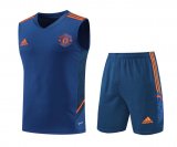 22/23 Manchester United Navy Soccer Singlet + Shorts Mens