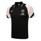 21/22 PSG Black - Pink Soccer Polo Jersey Mens