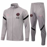 21/22 PSG Light Grey Soccer Training Suit (Jacket + Pants) Man