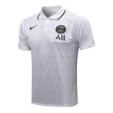 21/22 PSG White Digits Soccer Polo Jersey Mens