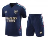 23/24 Arsenal Royal Soccer Training Suit Jersey + Short Mens