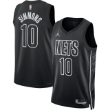 (Ben Simmons #10) 22/23 Brooklyn Nets Black Swingman Jersey Mens