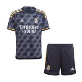 23/24 Real Madrid Away Soccer Jersey + Shorts Kids