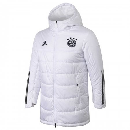 2020-21 Bayern Munich White Man Soccer Winter Jacket