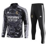 23/24 Real Madrid Black Dragon Soccer Training Suit Mens