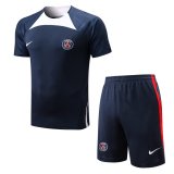 22/23 PSG Royal Soccer Jersey + Shorts Mens