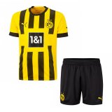 22/23 Borussia Dortmund Home Soccer Jersey + Shorts Kids