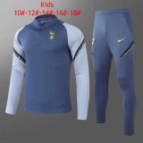 2020-21 Tottenham Hotspur Blue Kids Soccer Training Suit