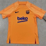 2022 Barcelona Orange Soccer Training Jersey Mens