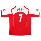 (Retro Pires #7) 2004/2005 Arsenal Home Soccer Jersey Mens