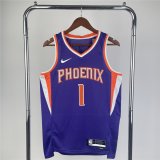 (BOOKER - 1) 22/23 Phoenix Suns Purple Swingman Jersey Icon Edition Mens