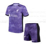23/24 Liverpool Third Soccer Jersey + Shorts Kids