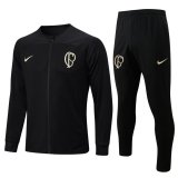 23/24 Corinthians Black Soccer Training Suit Jacket + Pants Mens