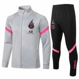 21/22 PSG Grey Soccer Training Suit(Jacket + Pants) Man