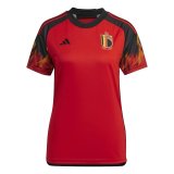 2022 Belgium Home Soccer Jersey Womens