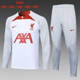 23/24 Liverpool White Soccer Training Suit Kids