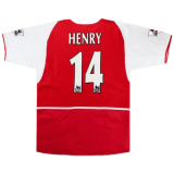 (Retro Henry #14) 2002/2004 Arsenal Home Soccer Jersey Mens