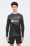 (Long Sleeve) 22/23 Barcelona Goalkeeper Black Soccer Jersey Mens
