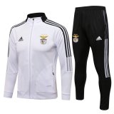 21/22 Benfica White Soccer Traning Suit (Jacket + Pants) Mens