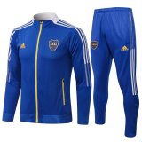 21/22 Boca Juniors Blue Soccer Training Suit Jacket + Pants Mens