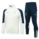 23/24 Ajax Mist Green Soccer Training Suit Jacket + Pants Mens
