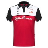 Alfa Romeo Sauber 2021 Red F1 Team Polo Jersey Man