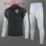 20/21 Atletico Madrid Black Kids Soccer Training Suit
