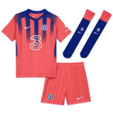 20/21 Chelsea Third Kids Soccer Whole Kit (Jersey + Short + Socks)