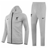 2020-21 Liverpool Grey Man Soccer Training Jacket Tracksuit Hoodie