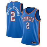 (Shai Gilgeous-Alexander #2) 22/23 Oklahoma City Thunder Blue Swingman Jersey - Icon Mens