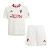 23/24 Manchester United Third Soccer Jersey + Shorts Kids