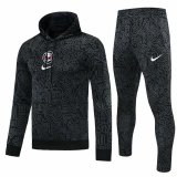 21/22 Club America Hoodie Black Soccer Training Suit(Sweatshirt + Pants) Man