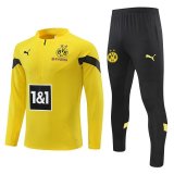 22-23 Borussia Dortmund Yellow Soccer Training Suit Mens