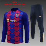 24/25 Barcelona Red - Blue Soccer Training Suit Kids