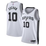 (SOCHAN - 10) 22/23 San Antonio Spurs White Swingman Jersey Association Edition Mens