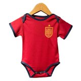 2022 Spain Home Soccer Jersey Baby Infants