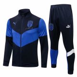 21/22 Italy Navy Soccer Training Suit (Jacket + Pants) Mens