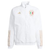 2023 Italy 125th Years Anniversary White All Weather Windrunner Soccer Jacket Mens