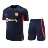 22/23 Barcelona Royal Soccer Training Suit Jersey + Short Mens
