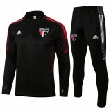 21/22 Sao Paulo FC Black Soccer Training Suit Mens